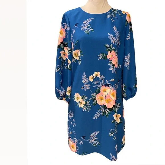 ann taylor blue floral dress Royal Blue Satin Ball Gowns Quinceanera Dresses V Neck Off-the-shoulder main image 0